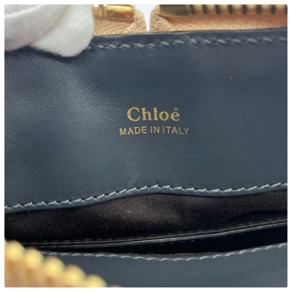 CHLOE Mini Baylee Two Tone Leather Satchel - Picture 9 of 14